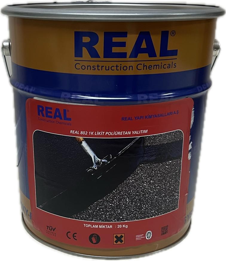 REAL 802 1K -TAM ELASTİK POLİÜRETAN SU YALITIM MALZEMESİ